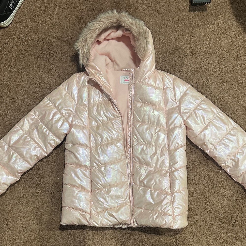 Plus size Children’s Place Blush Pink Fleece Jacket